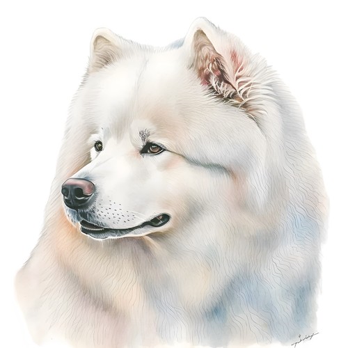 Adesivi samoiedo cane - adesivi,