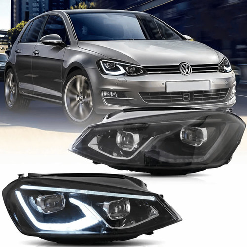 Kit fari full led - neri, per