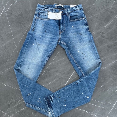 Jeans zara uomo blu scuro - blu,