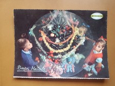 Cartolina disco fonoscopio Disco a 78 giri Buon Natale Anno 1957 Epoca Vintage
