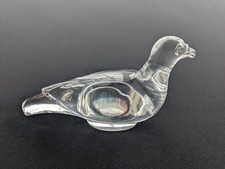 Statuina colomba tartaruga europea cristallo Baccarat ottima 