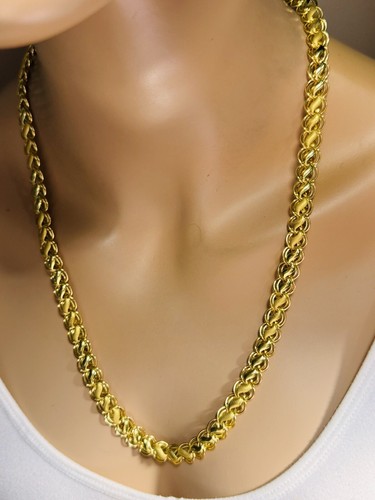 Collana catena damascata oro