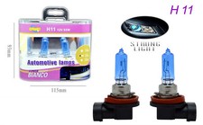 COPPIA FARI LAMPADINE XENON AUTO ATTACCO H11 BIANCO 5500K ALTA LUMINOSITA 55W