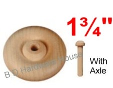 Ruote in legno 1 3/4" -