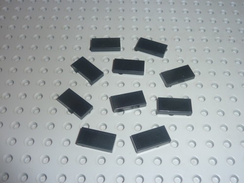 Lego black tiles 1x2 - black,