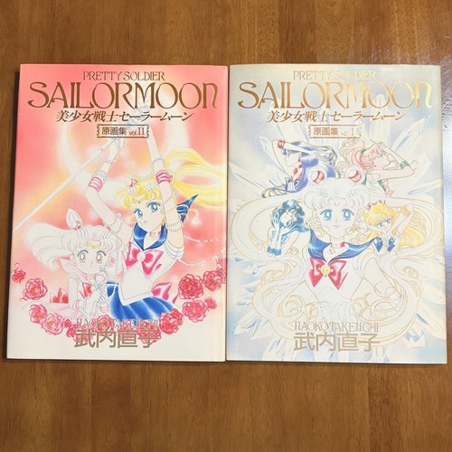 Sailor moon original art - moon, book