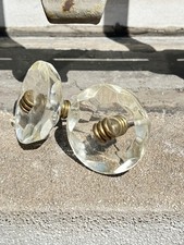 2 POMELLI ANNI 40 IN VETRO ITALIAN DESIGN MURANO GLASS HANDLES