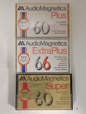 Lotto 3x AUDIO MAGNETICS PUS EXTRAPLUS SUPER 60 66 1977 musicassette vergini