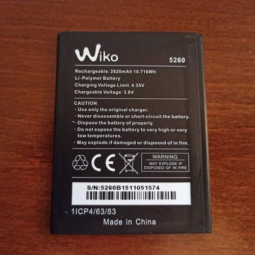Batteria per wiko ridge fab - batteria, 4g