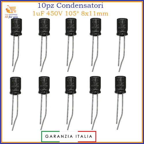 Condensatore elettrolitico 1uf