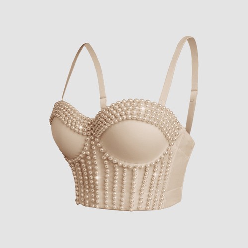 Donna perline top bustier - donna,