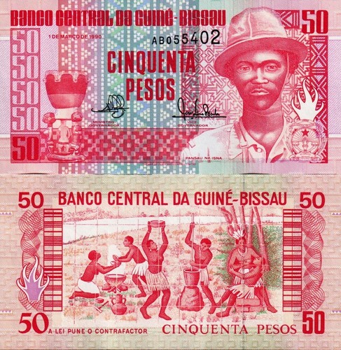 Guinea bissau pesos 1990 - 50,