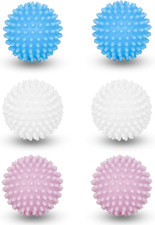 Palla per Asciugatrice Antipiega,6 Pezzi Palla Asciugabiancheria,Riutilizzabili 