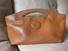 GIVENCHY Borsa a mano Tote Borsetta Logo Pelle Marrone Autentica