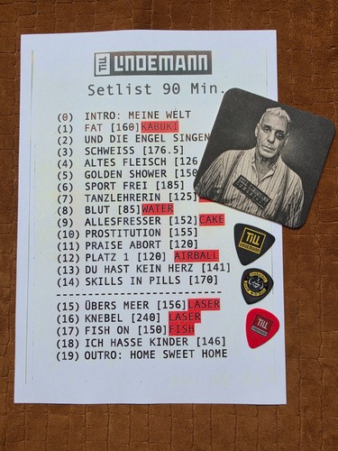 Till lindemann 2025 2026 - 2025/2026, my