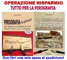 PIROGRAFIA TECNICA DISEGNO DISEGNARE  SCRIVERE COL CALORE PROGETTI FACILI LIBRO
