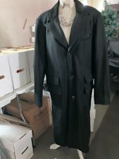 TRENCH UOMO PEAKY BLINDERS LANA NERO - THOMAS SHELBY - TAGLIA L - NUOVO CON ETICHETTE