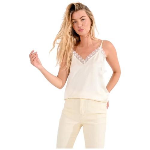 Molly bracken top crema - top,