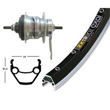 ruota posteriore 28x1,75