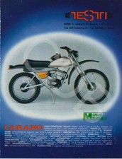 advertising Pubblicità brochure-MOTO TESTI CARABO-CRICKET-1977- CICLOMOTORE