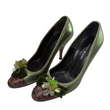 Karen Millen Green Metallic
