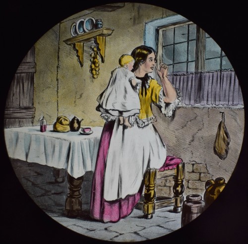 Antique hand coloured magic - hand,