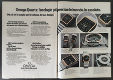 OMEGA QUARTZ MARINE OROLOGIO CRONO-SEAMASTER 2 pagine 1977 originale