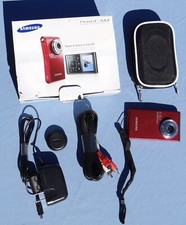 Videocamera Samsung Flash CAM Full HD 10,0 megapixel con cavi e custodia TESTATA