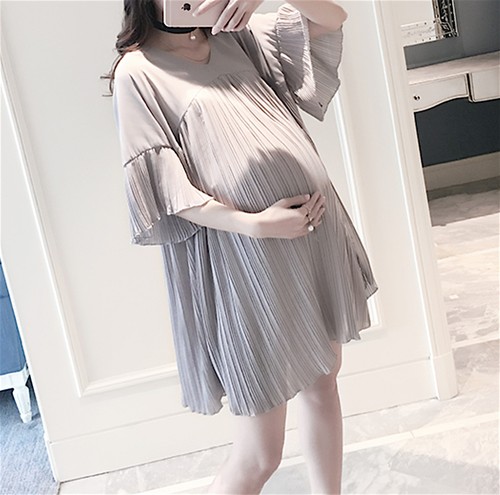 Vestito corto premaman - premaman, con
