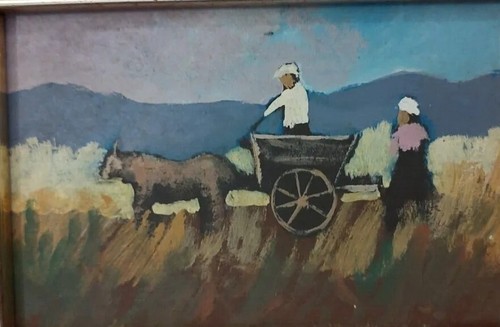 Quadro arte sarda con cornice - arte,