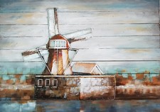 Quadro tridimensionale Moderno Design in Rilievo Haarlem 3D 82x120 cm