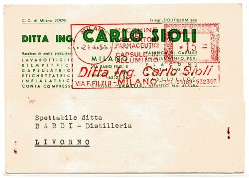 Affrancatura meccanica rossa - affrancatura,