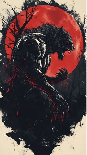 The werewolf horror - werewolf, gothic