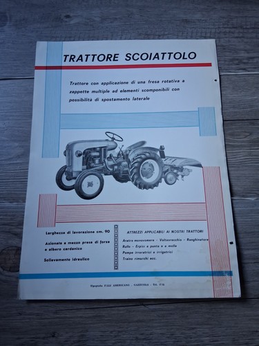 Brochure vintage trattore - brochure,