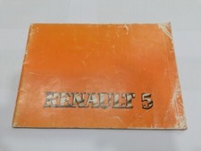 renault 5 libretto libro manuale book owners uso e manutenzione livre Handbuch
