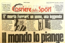 Morte Enzo Ferrari 458 F40 F1 TESTA ROSSA FORMULA UNO Gran Premio AUTO D'EPOCA