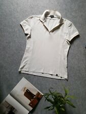 Polo Geox Donna T-Shirt Maglietta Manica Corta Bianco Taglia M (veste tg. 44-46)