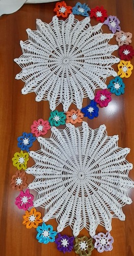 Runner centrotavola uncinetto - ,