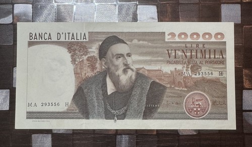 20000 lire tiziano decreto - lire,