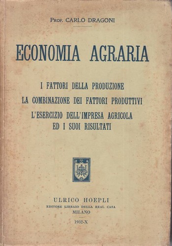 Economia agraria carlo - agraria,