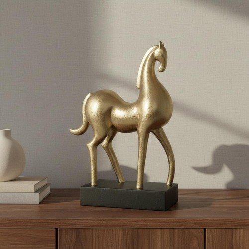 Scultura cavallo astratta - di,