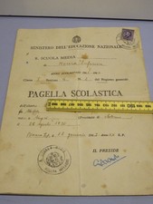 pagella EPOCA FASCISTA Regia