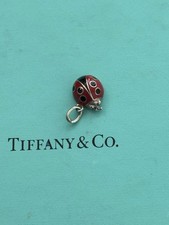 TIFFANY e Co Ciondolo Pendente Coccinella Argento e Smalto Rosso