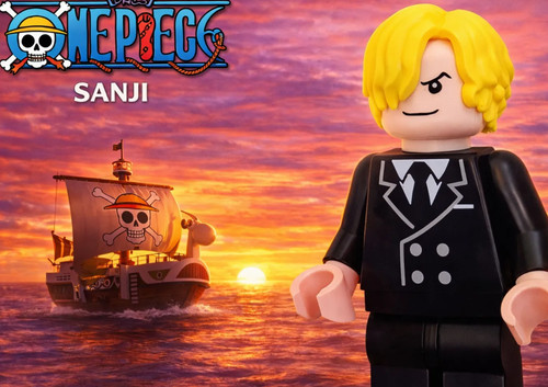 Sanji one piece effetto lego - sanji,