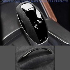 Guarnizione copricapo pomello cambio nero scamosciato per Alfa Romeo Stelvio Giulia 17-19