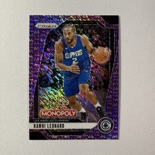 2024-25 Monopoly Kawhi Leonard #19 Purple Millionaire Shimmer #/50 LA Clippers