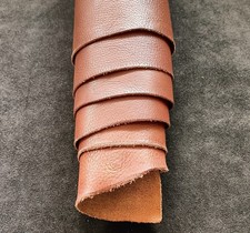 CUOIO VACCHETTA CONCIA AL VEGETALE SCAMPOLO VERA PELLE TRACOLLE COLLARI LARP GRV