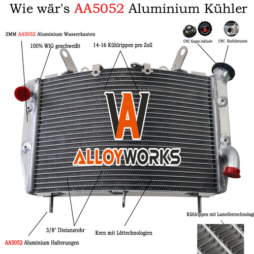 Radiatore motore alluminio per