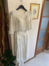 abito da sposa come nuovo, color panna. Estivo 