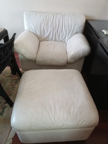 Poltrona con pouf - pouf, poggiapiedi